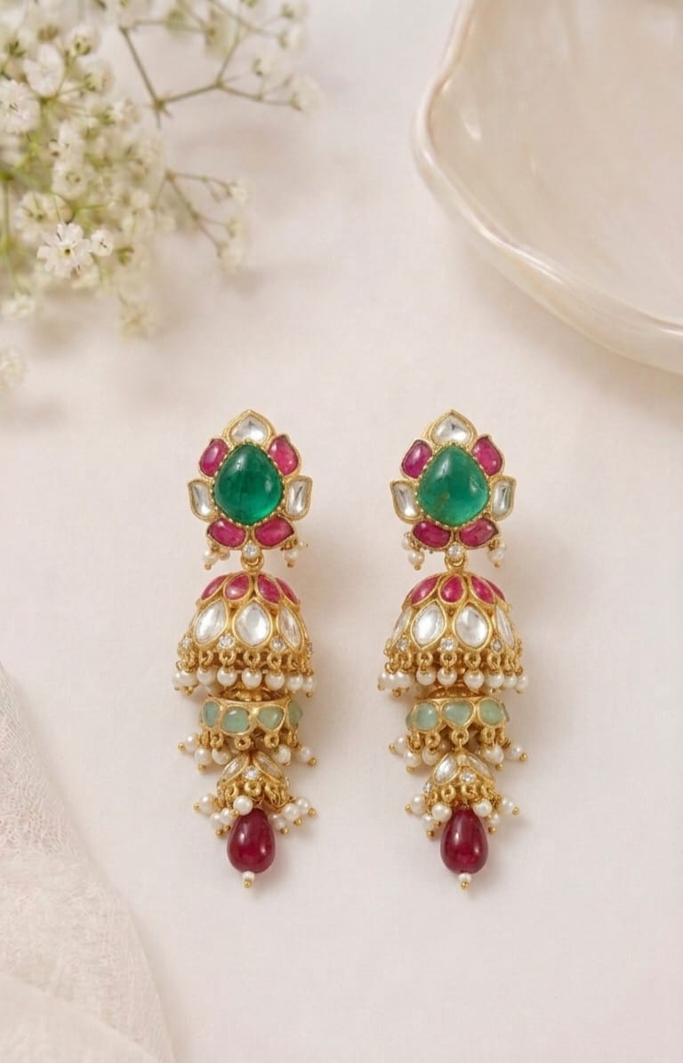 Navratan Earrings