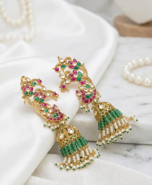 floral ear cuff Jhumka