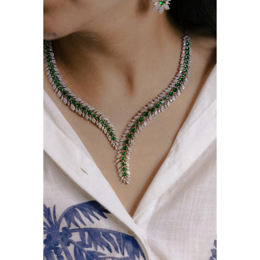 Naomi AD Set in Emerald Green