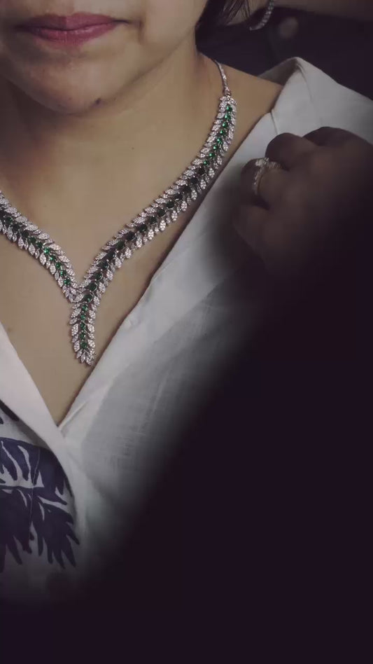 Naomi AD Set in Emerald Green