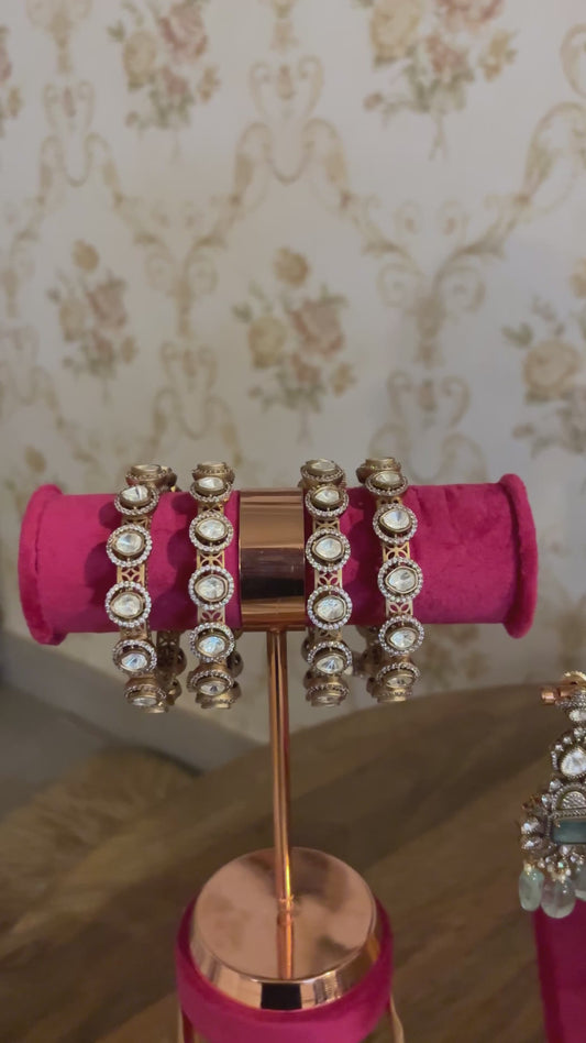 Polki Bangles in Pair