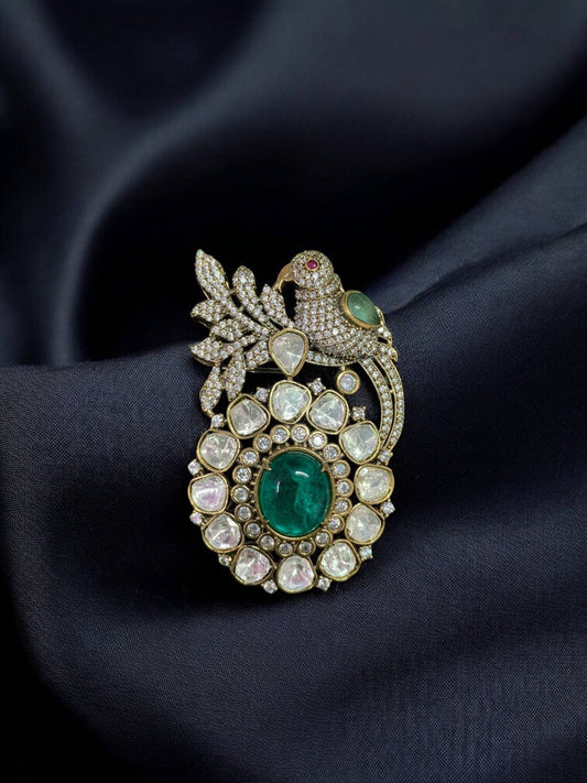 Parinda Polki Brooch