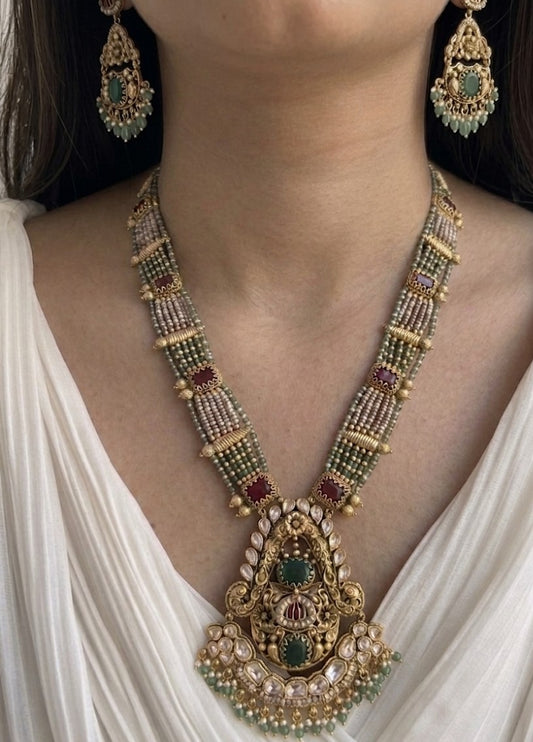 Suraiyya Gold and Green Haar