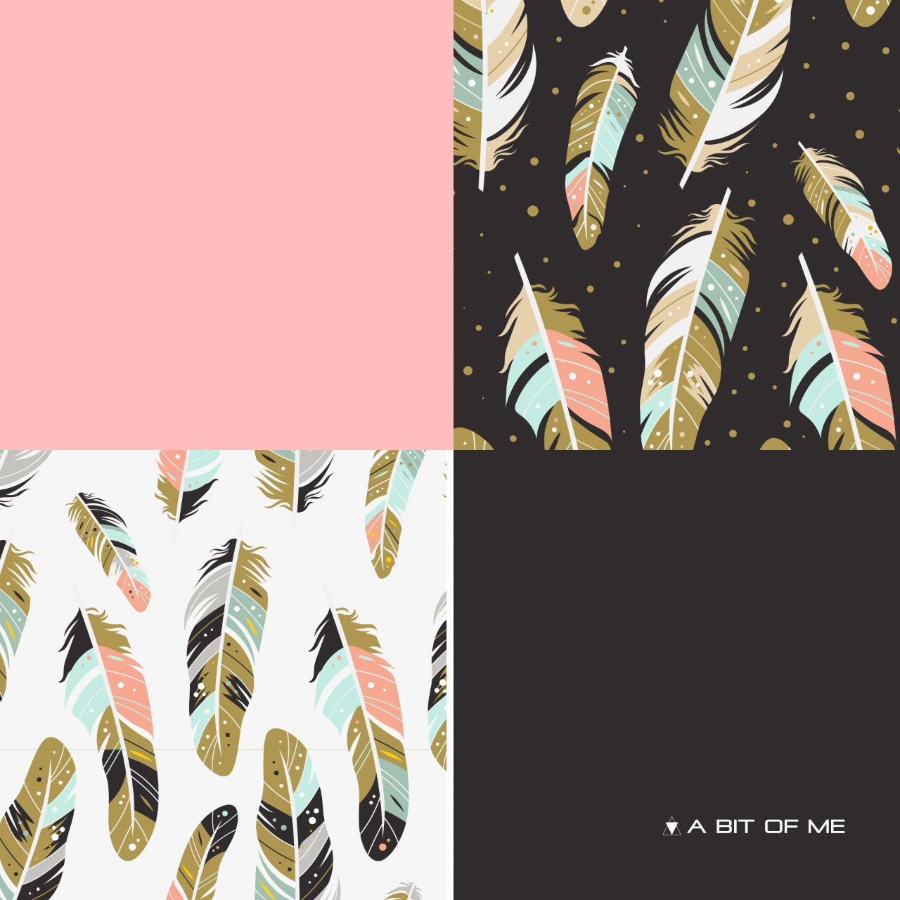 Pink & Leaf (4 Way, Silk)