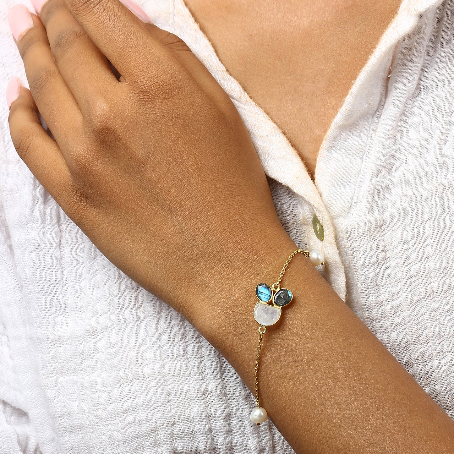 Labro Moon Bracelet in 92.5 Silver