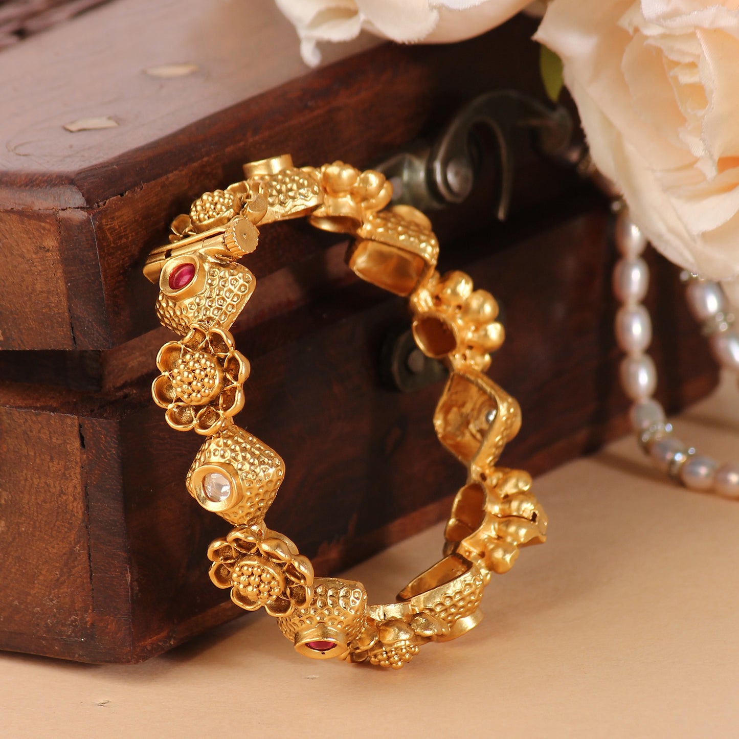 Aajna Gold Plated Kada