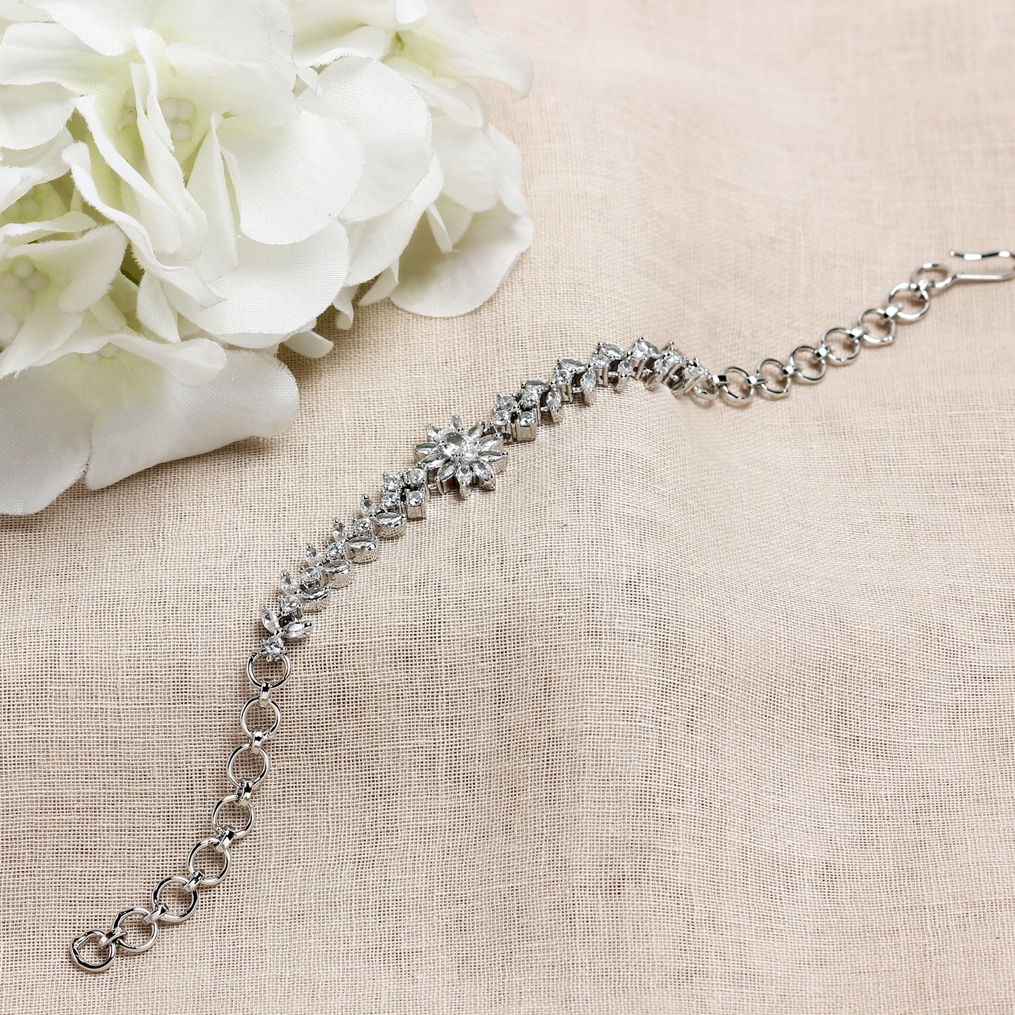 Vaani Bracelet in American Diamonds