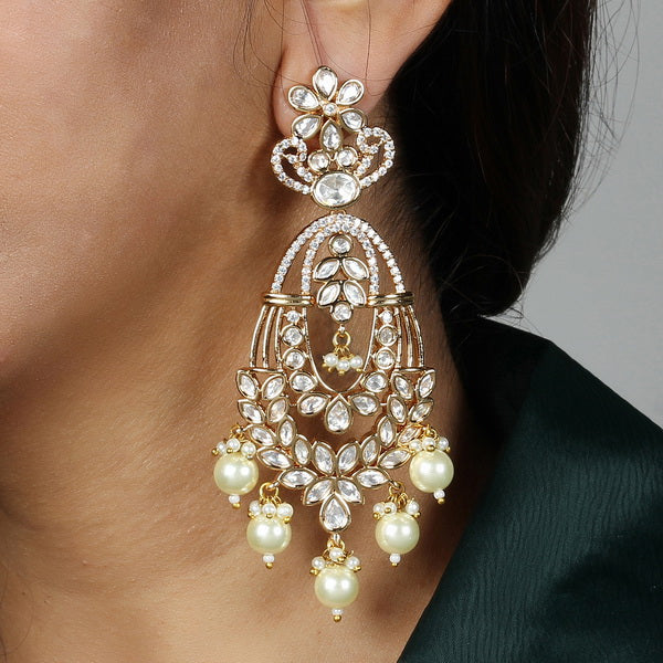 Soma Pearl Polki Dangler