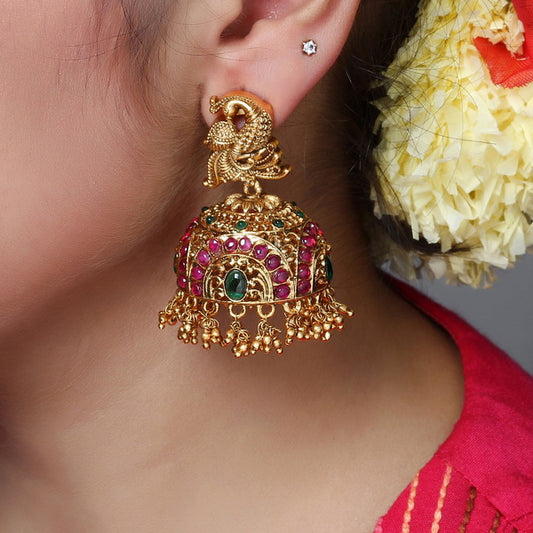 Nadiya Gold Plated Jhumki