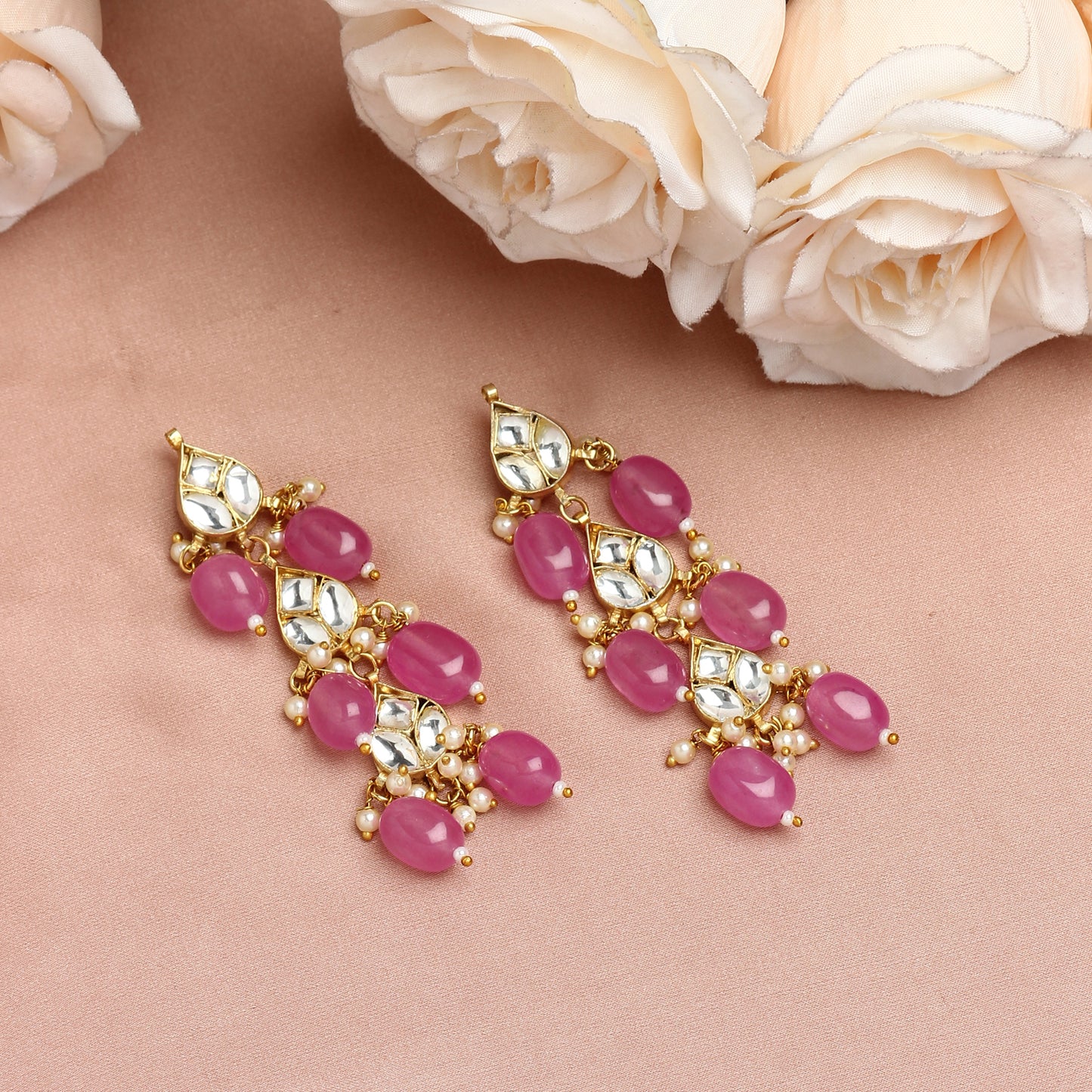 Zoya Earring in Pink
