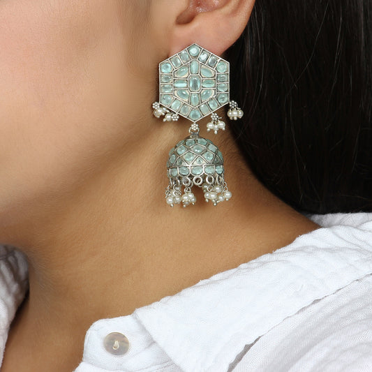Hexa Jhumki in Mint
