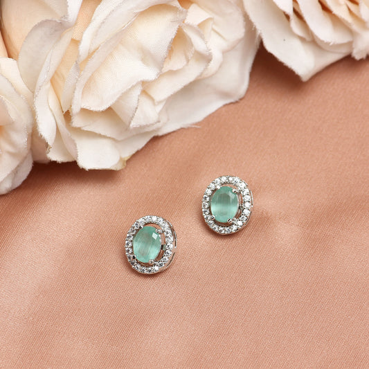 Oval in Mint and Diamond