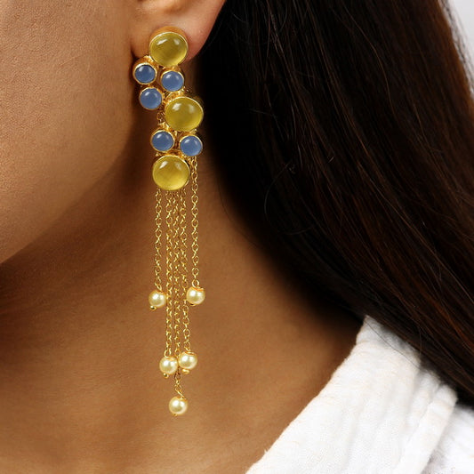 Pearl Tassles in Yellow