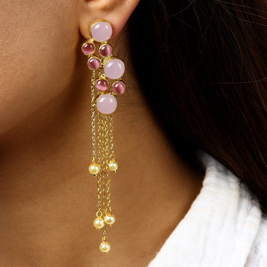 Pearl Tassles in Pink