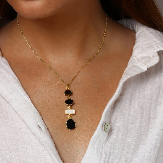 Long and Chic in Black in 92.5 Silver