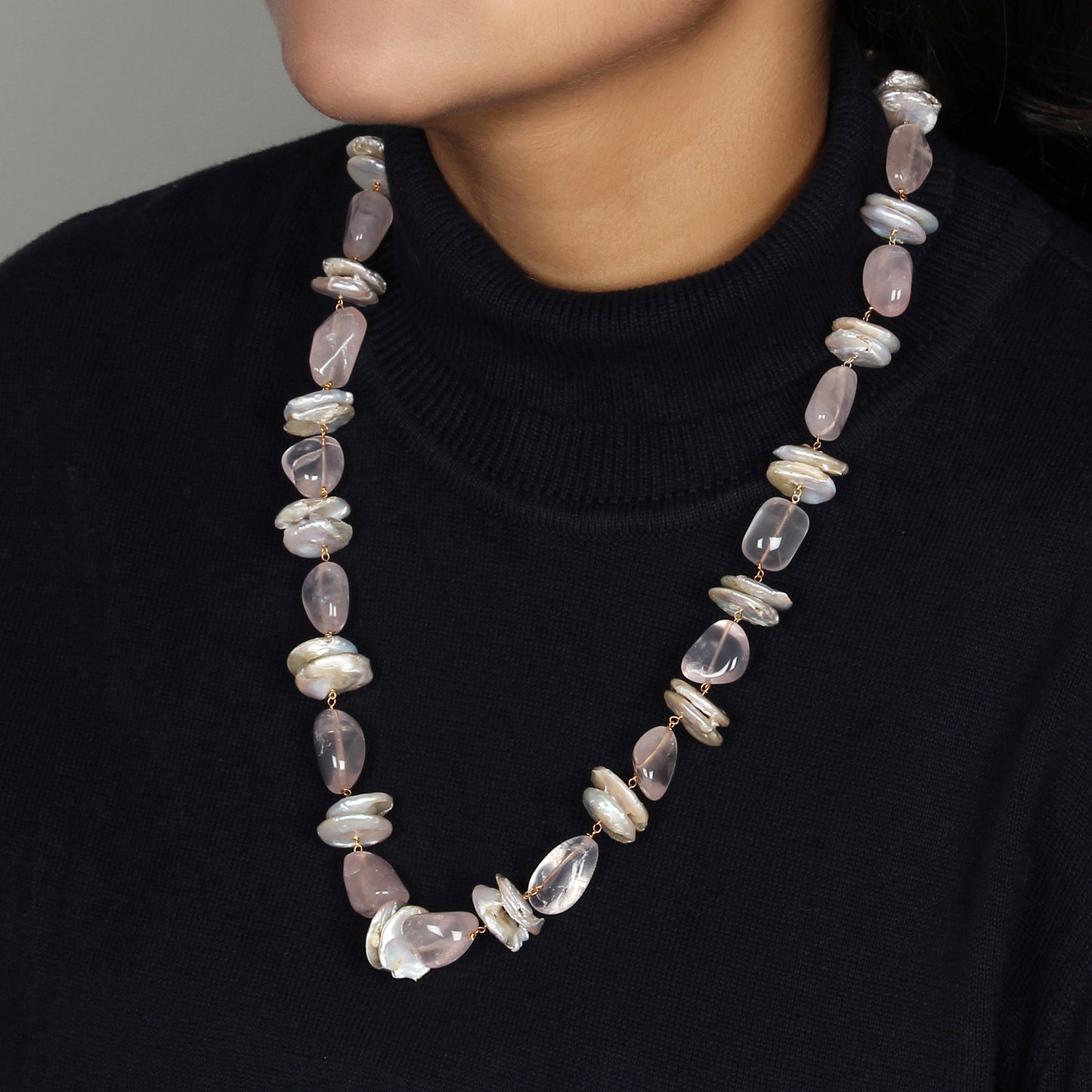 Merry Mala in Rose and Pearls
