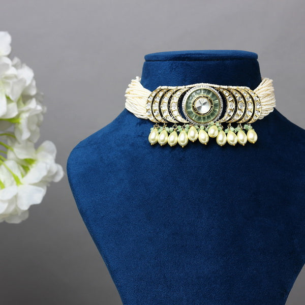 Aadhya Pearl and Polki Choker