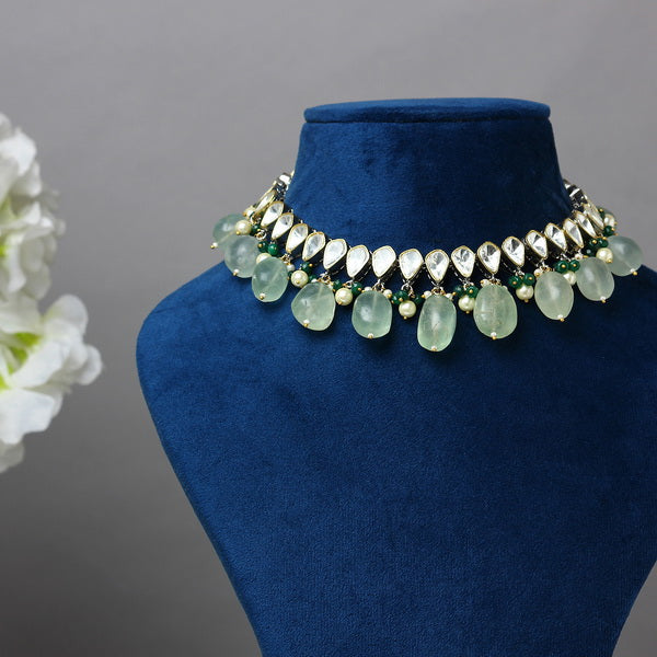Shravya Polki Choker in Big Stones