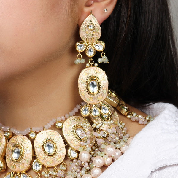 Meenakari Choker in Natural Stones