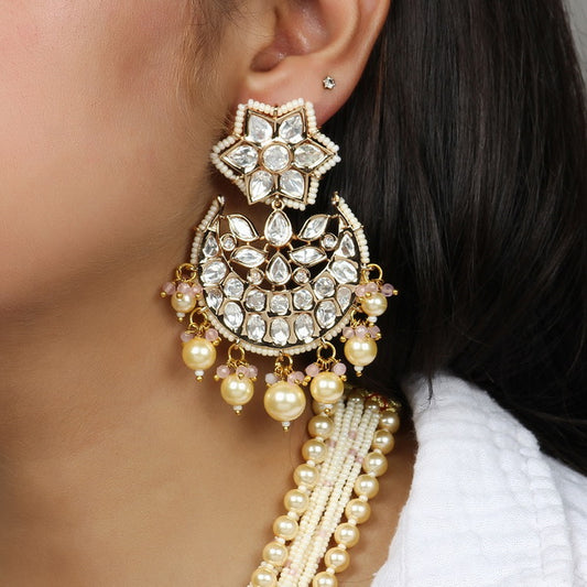 Anarkali Kundan Pearl Haar