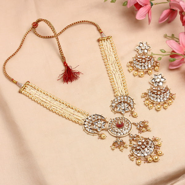 Anarkali Kundan Pearl Haar