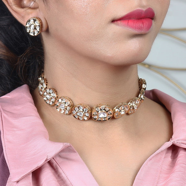 Lekha Polki Kundan Choker