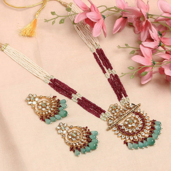 Vrishti Polki Ruby Haar