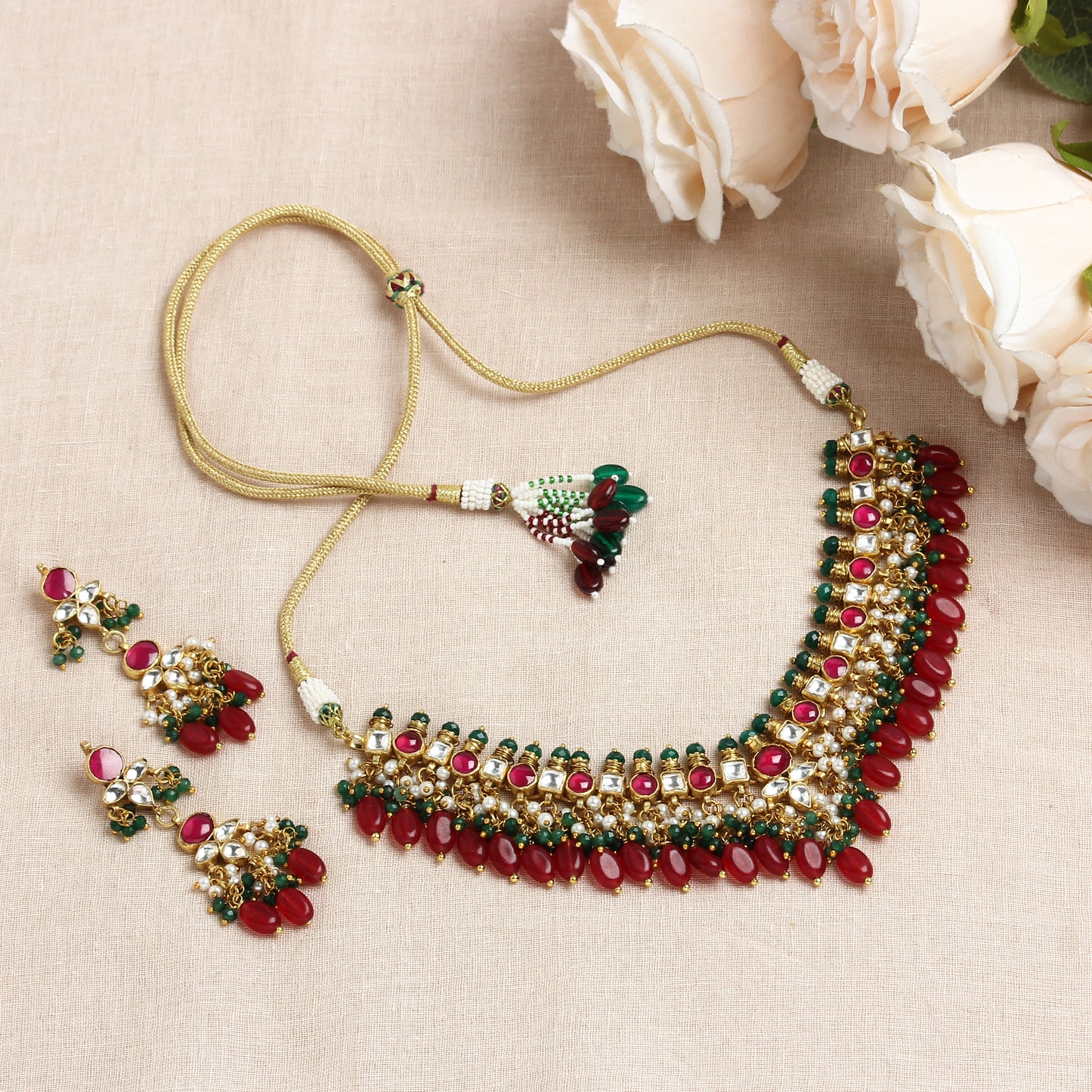 Ramya Pachi Kundan Choker