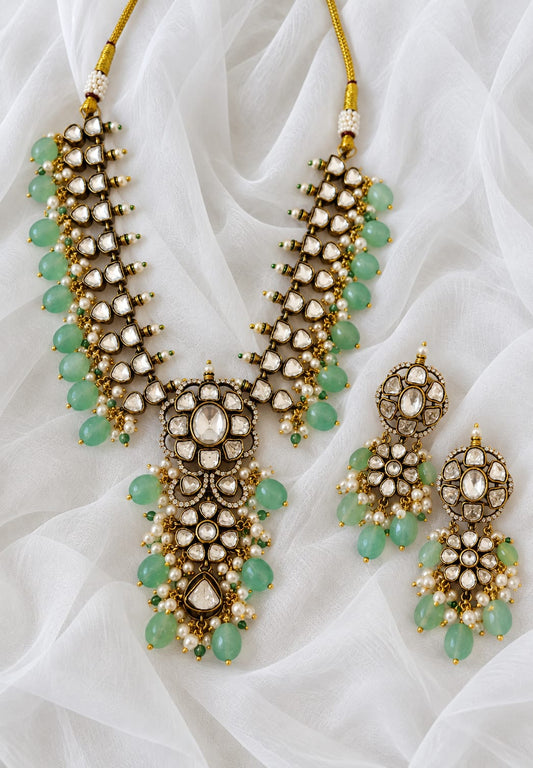 Pachi kundan neckset for women 