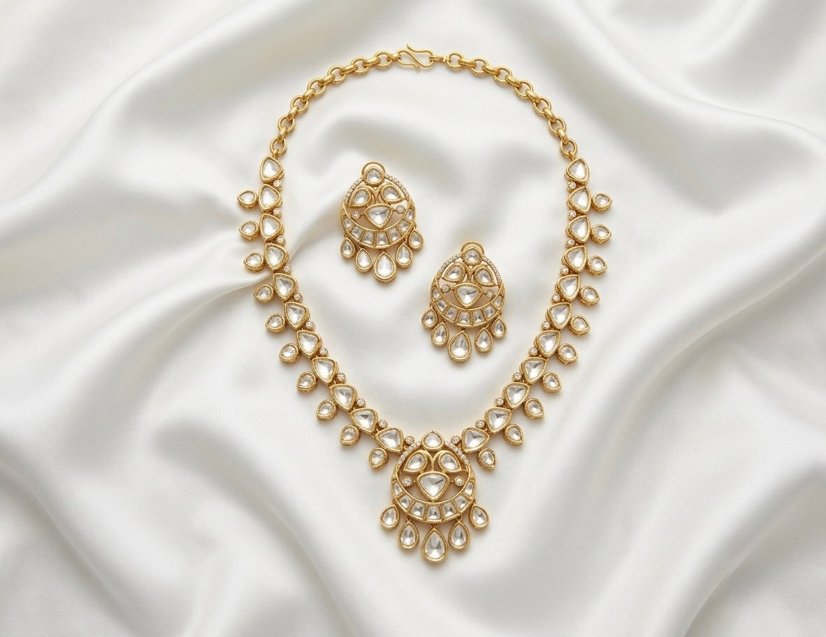 Cut Gala Ensemble Moissanite Necklace