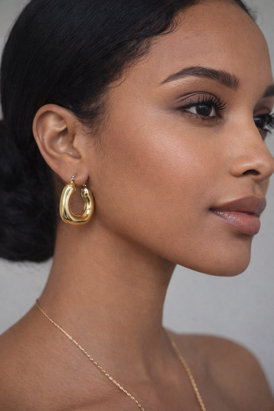 Solara Sculpted Hoops