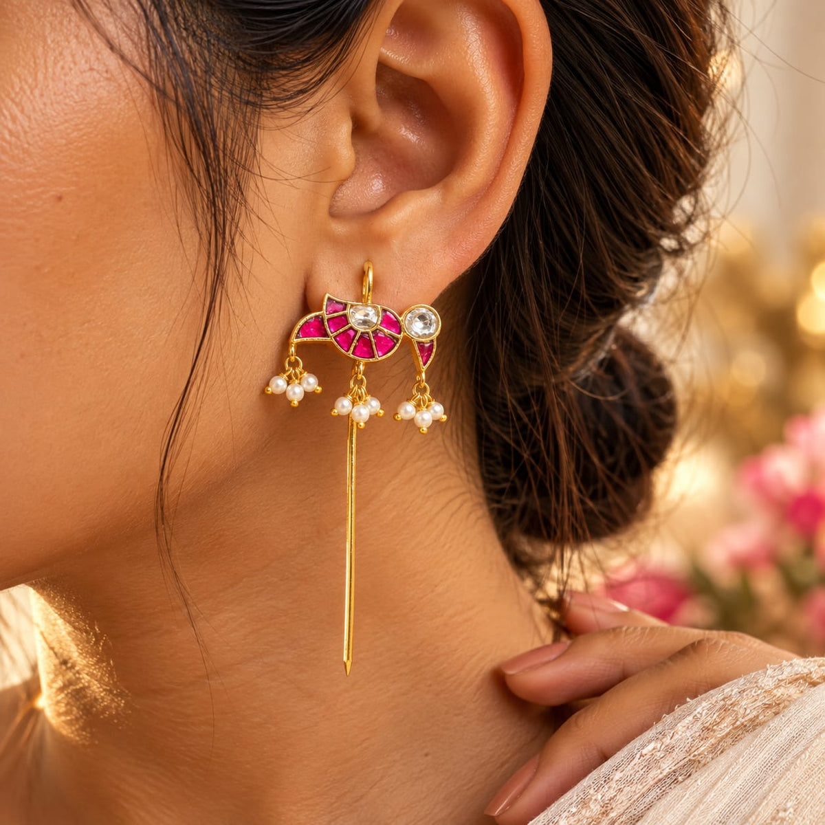 Kundan earring 