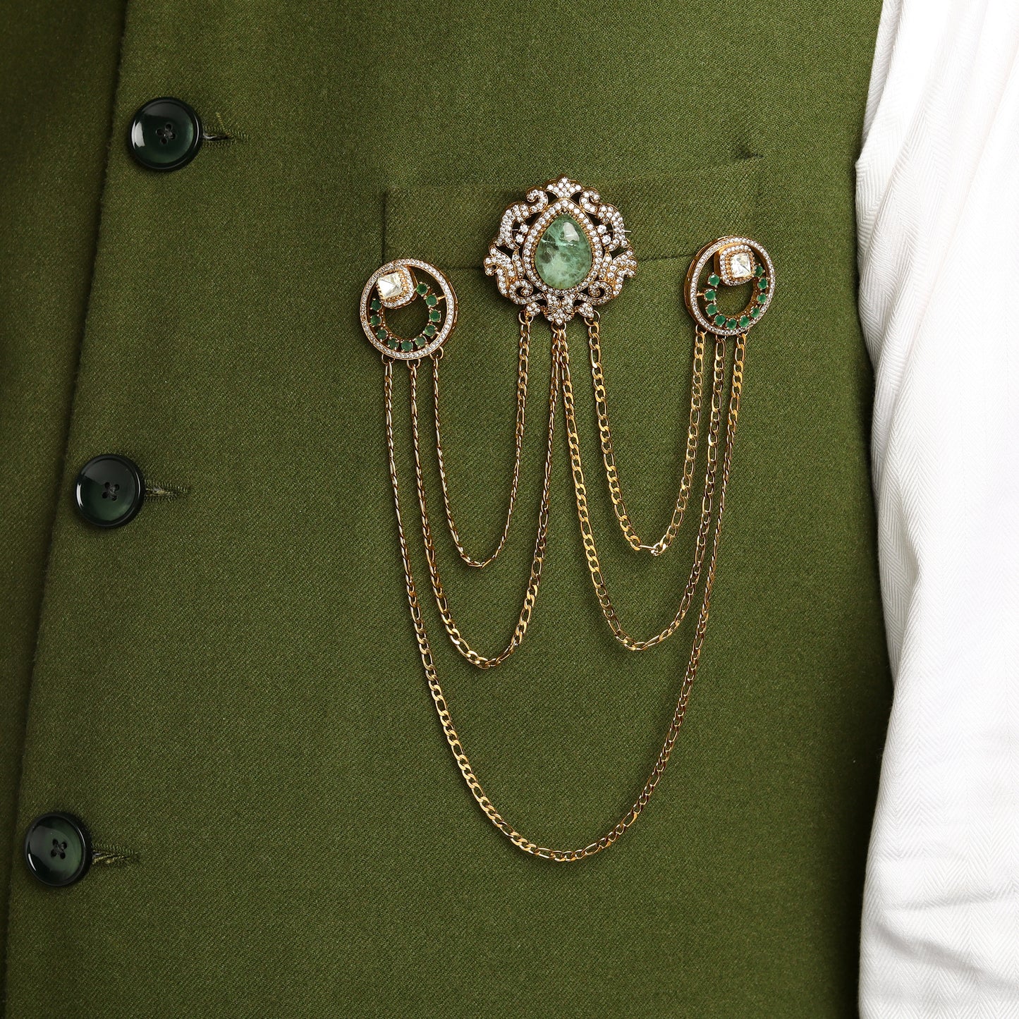 Rajveer Polki Brooch