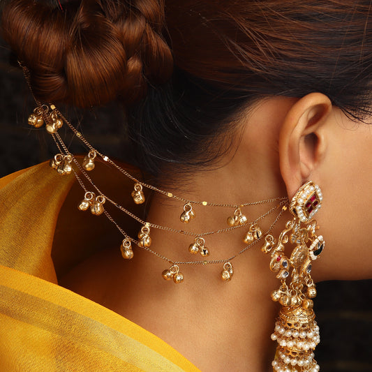 Zariyah Ghungroo Ear chain