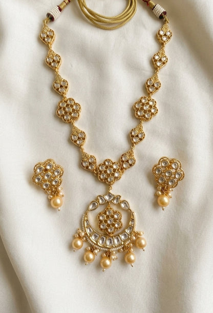 Pachi kundan neckset for women 