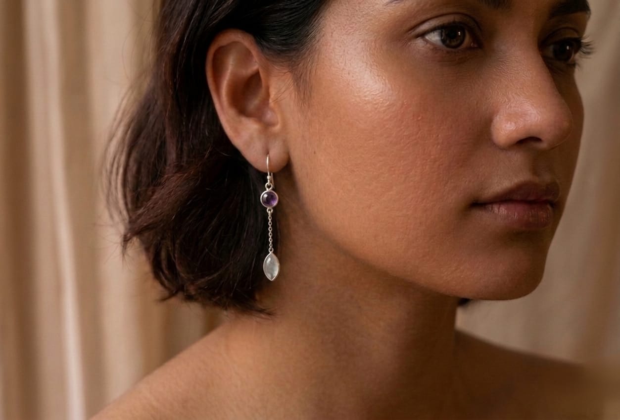 Drop String in Sterling Silver