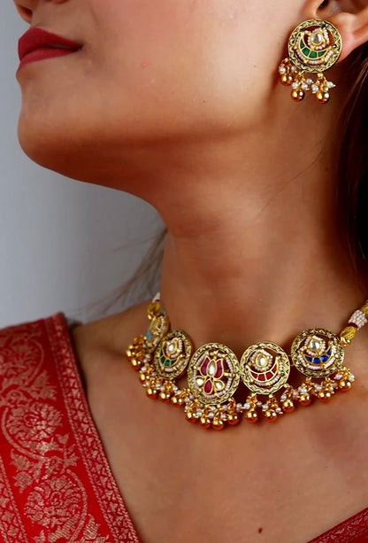 Zoya Gold Choker in Multi