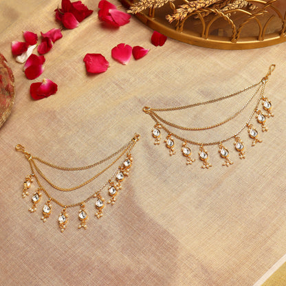 Anvika Polki Ear Chain