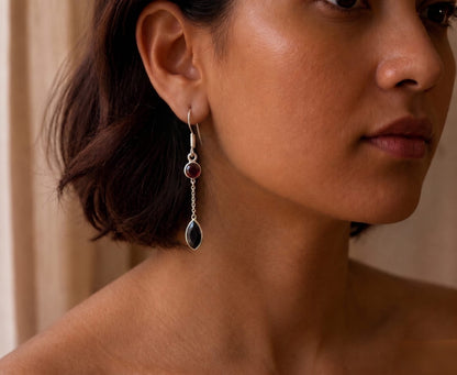 Drop String in Sterling Silver