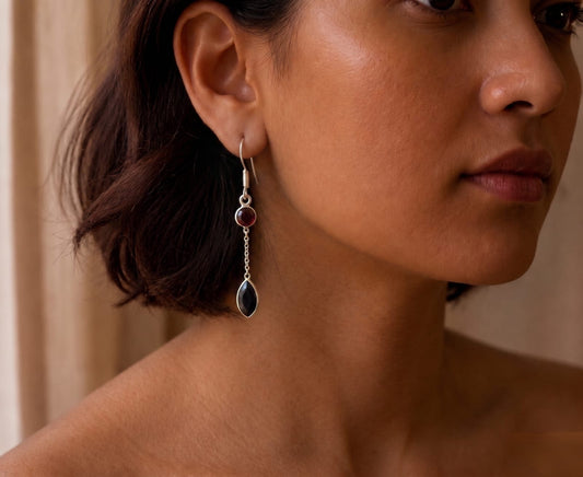 Drop String in Sterling Silver