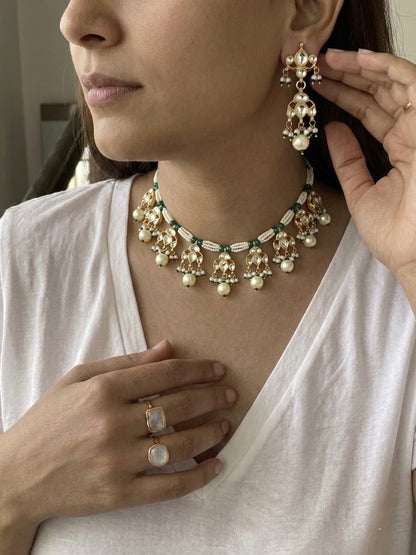 Sharanya Pachi Kundan Choker