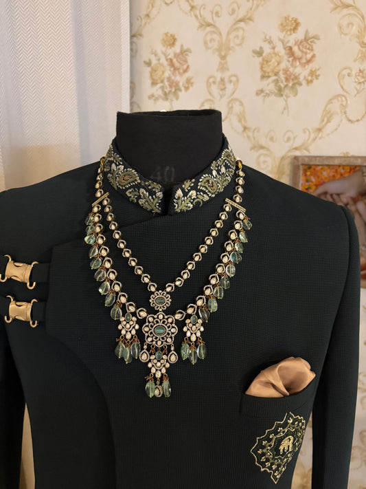 Udai Layered Polki Haar