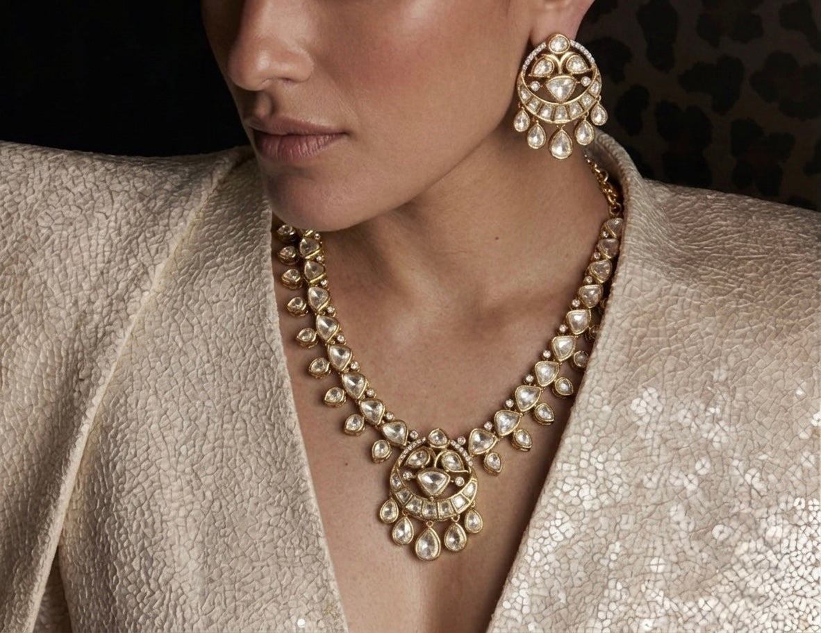 Cut Gala Ensemble Moissanite Necklace