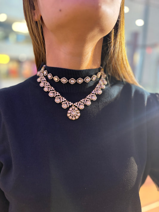 Marc layered Polki Necklace