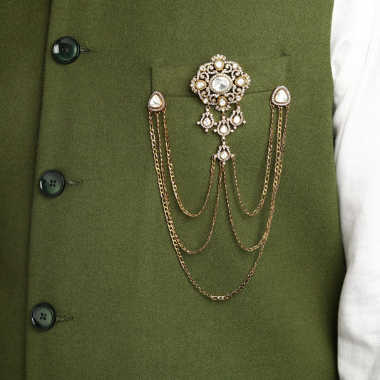 Rayan Polki Brooch