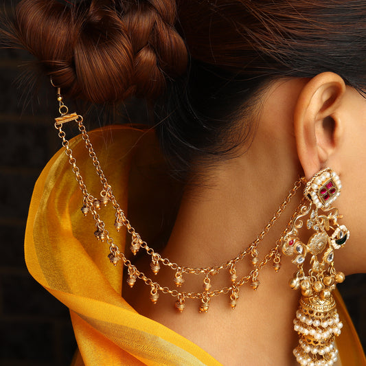 Meira Gold Ear Chain