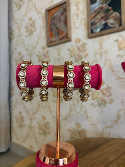 Polki Bangles in Pair