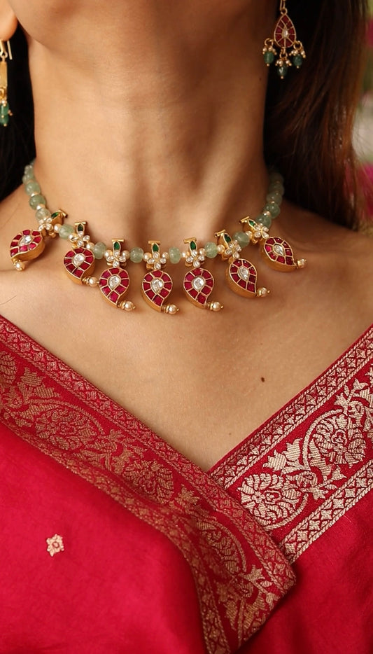 Kalindi Reversible Kundan Choker
