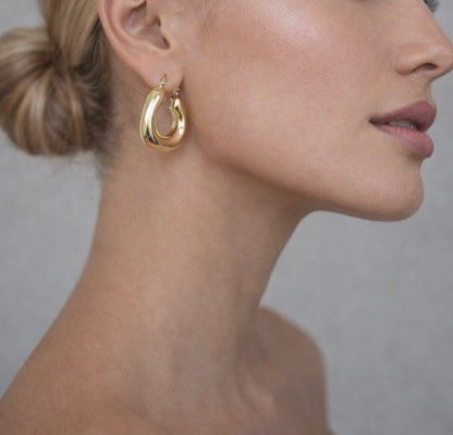 Solara Sculpted Hoops