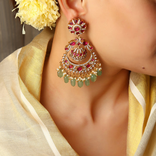 Aisha Earrings in Ruby